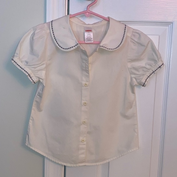 Girls Gymboree White Button Down Top size 7 - Picture 3 of 8